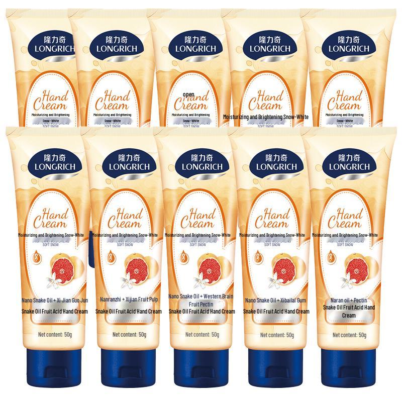 

Longliqi Snake Oil Fruit Acid Hand Cream 10-Pack