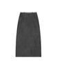 Banwonateullie P3317 Silky Maxi Skirt_Charcoal