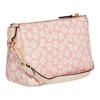New COACH Nolita Artificial Leather Pochette, Shoulder Bag, Portable One Shoulder Clutch Trumpets Women's Pink & White CA783-IMPMC