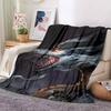 Chinesischer Drache, weicher Plüsch, Sofabett-Überwurf, Cartoon-Motiv, moderner Flanell-Deckenbezug, bedruckt, Bettdecke, Geschenk, Picknick-Decken