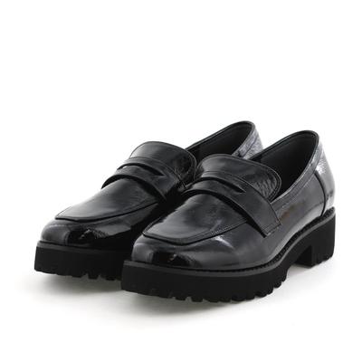 HIMIKO/Himiko/[WEB-Exklusiv] Loafer mit Truck-Sohle/640007 Schwarzer Lack 245