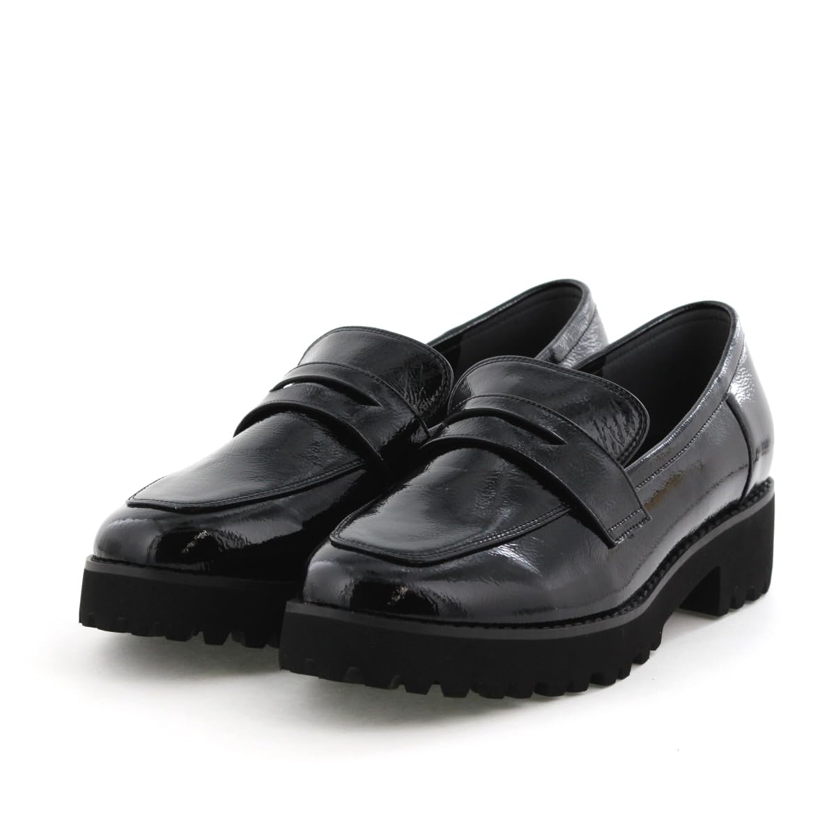 

HIMIKO/Himiko/[WEB Exclusive] Truck Sole Coin Loafers/640007 Black Enamel 245