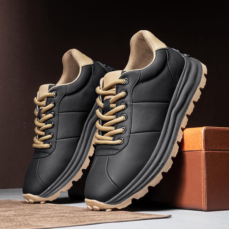 

Мужские кроссовки на шнуровке, удобная обувь для активного отдыха, водонепроницаемая кожаная повседневная обувь для мужчин, белые кроссовки на плоской подошве Zapatillas Hombre 10