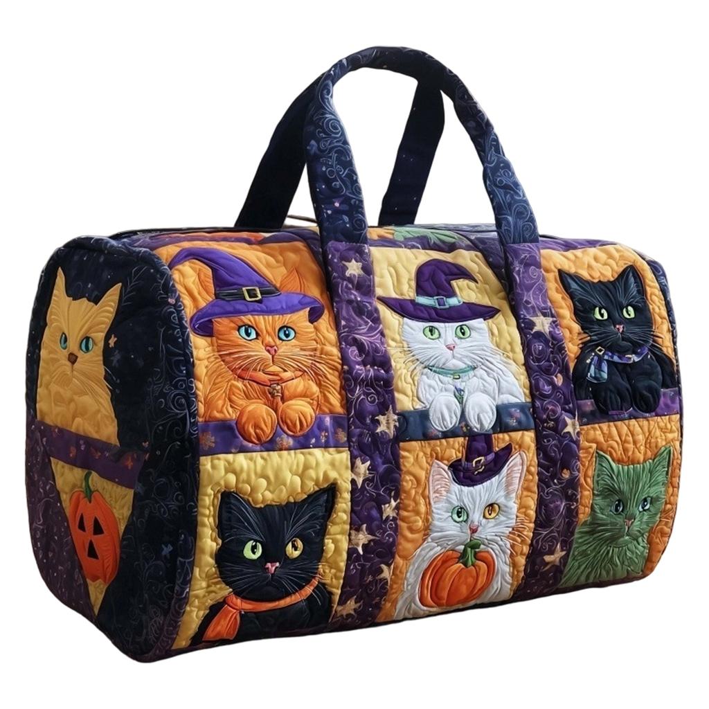 Women's Large Casual Printed Yoga Bag for Travel, Halloween Christmas Handbag