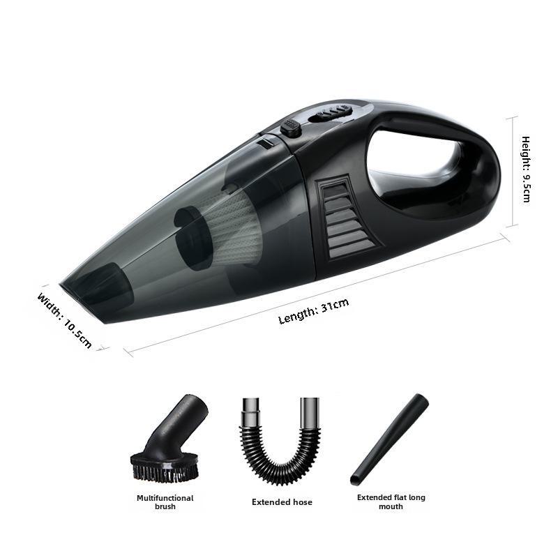 

Портативний мініакумуляторний автомобільний пилосос European charger чорний