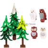 MOC Animali Blocchi da Costruzione Zoo della Foresta Tigre dai Denti a Sciabola Orso Alce Elefante Aquila Squalo Scimmia Leone Giocattolo Mini Mattoncino Regalo per Bambino S09