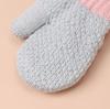 ITODA Baby Knitted Gloves for Girls and Thick and Warm Fluffy and Perfect for Daycare and Outdoor Activities Gloves, Autumn/Winter Kids' Boys,