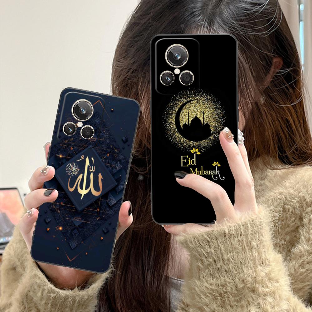 Eid Mubarak Mobile Phone Case for Realme GT 8 Neo Pro C75 73 71 C67 65 C55 53 C35 31 C20 15 Colorful Printing Cover Cover Luxury