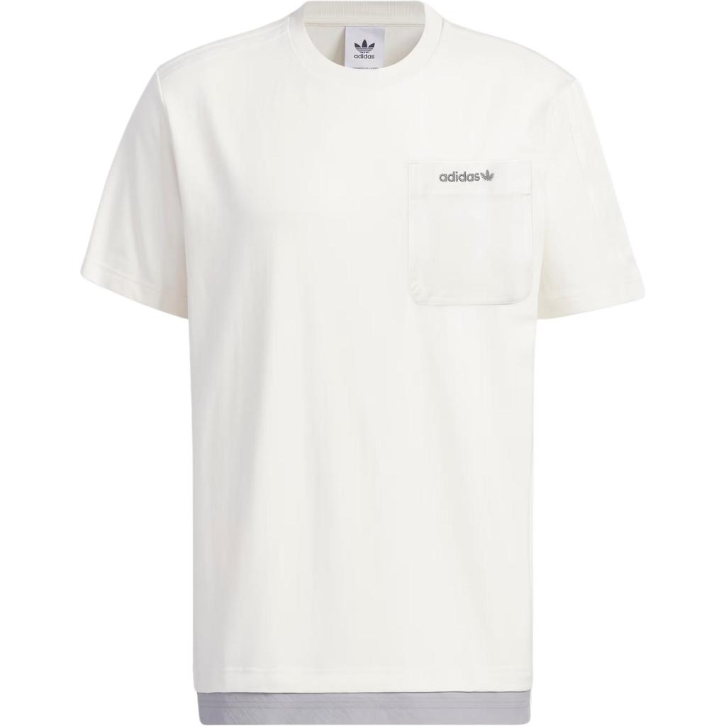 Adidas Originals Trefoil Short Sleeve Graphic Tee With Three-Stripe Colorblock Design Men Tops Pink White IT9361