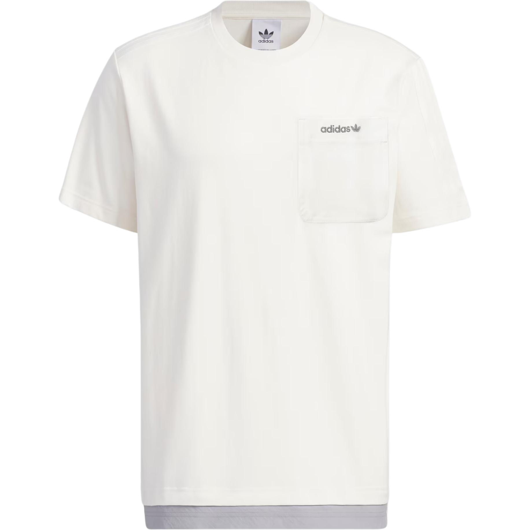 

Adidas Originals Трилистник с коротким рукавом и графическим рисунком с тремя полосками, мужские топы с цветными блоками, розовый, белый IT9361 XS