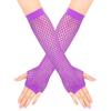 Fingerless Fishing Net Gloves Long Long Gloves Fashion Mesh Gloves  Women