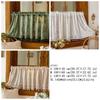 Pastoral Style Tulle Kitchen Curtain Sheer Voile Window Drapes Room Partition Curtain  Living Room