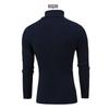 Men S Slim Fit High Neck Pullover Knit Sweater
