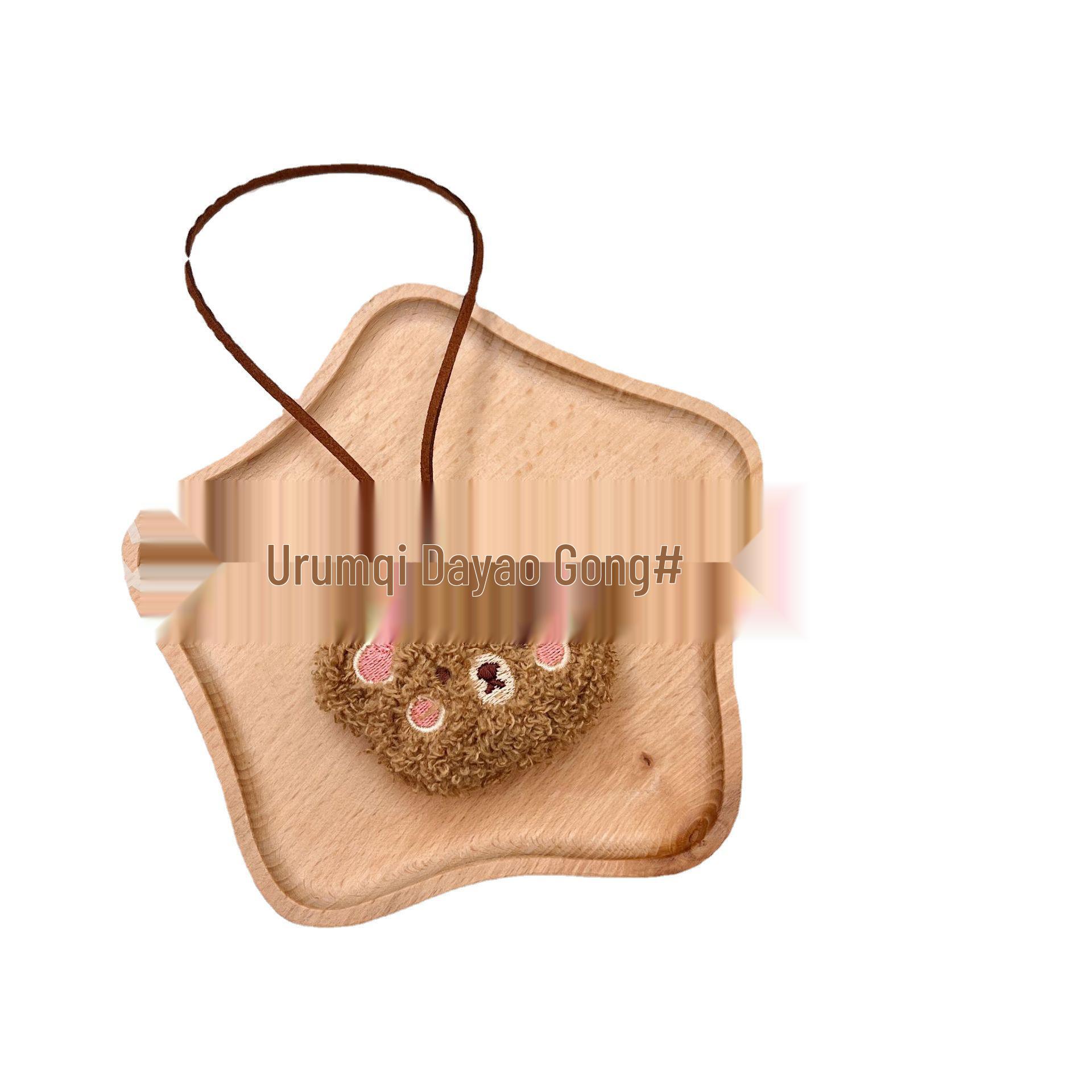 

INS Корейский стиль Рюкзак для детского сада с маленьким мишкой, бирка для имени и противоутерянный кулон для детей White Name Tag Pendant