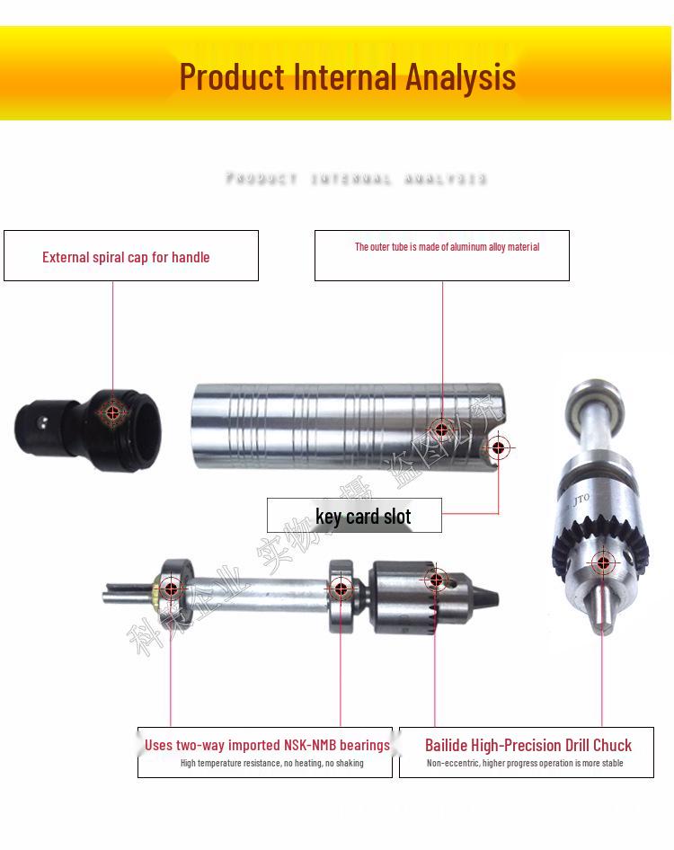 Universal Die Grinder Handle with 4mm/6mm Chuck and Engraving Pen Tip