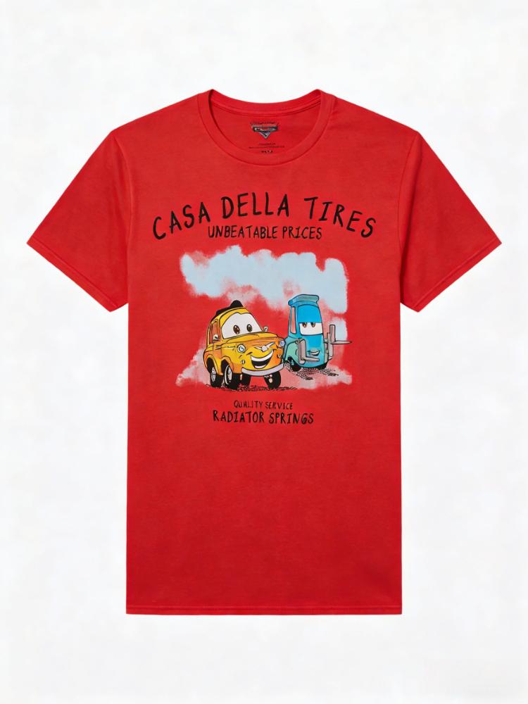 2026   Pixar Cars Luigi Guido Racing Cartoon Graphic High Quality Womens TShirt Loose Plus Size Short Sleeve