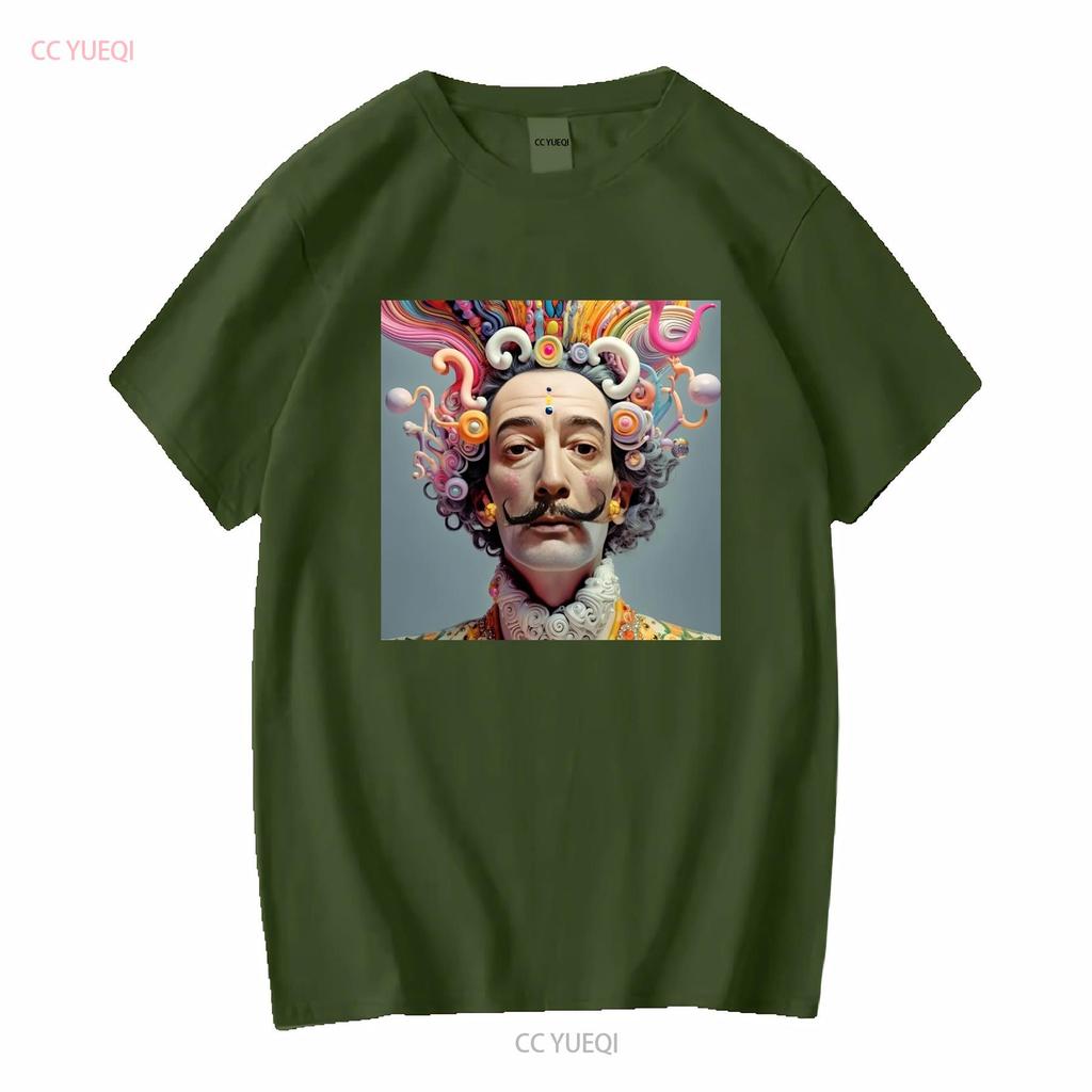 SALVADOR DALI T SHIRT abstract surrealism mens boys new long or short sleeves vintage Washed Soft homme Breathable Slightly