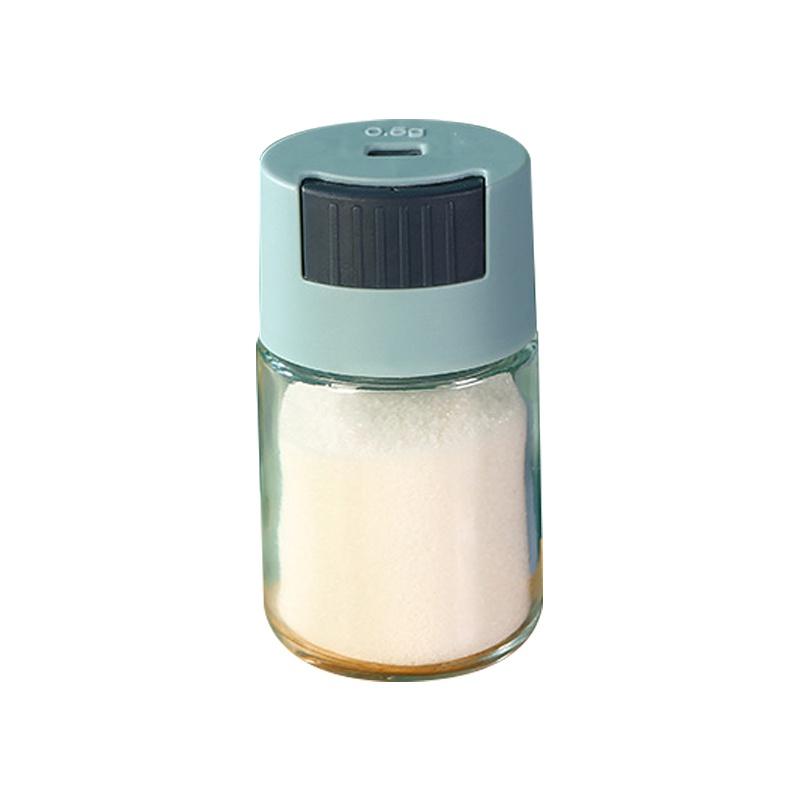 Metering Salt Shaker Push Type Salt Dispenser Salt Tank Sugar Bottle Spice Pepper Salt Shaker SpiceJar Can Seasoning Bottle