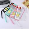 Waterproof PVC Makeup Bag with Embroidered Letter Patch - Large Capacity, Multi-functional for Toiletries & Coin Storage
