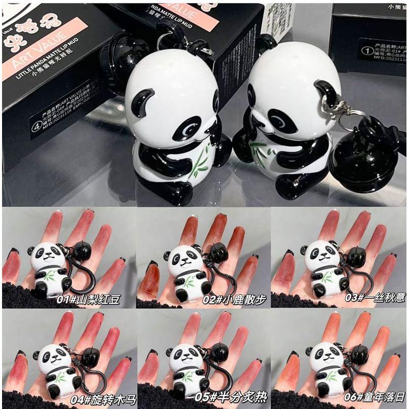 Art Value - Panda Bell Keychain Matte Lip Mud - 6 Colors