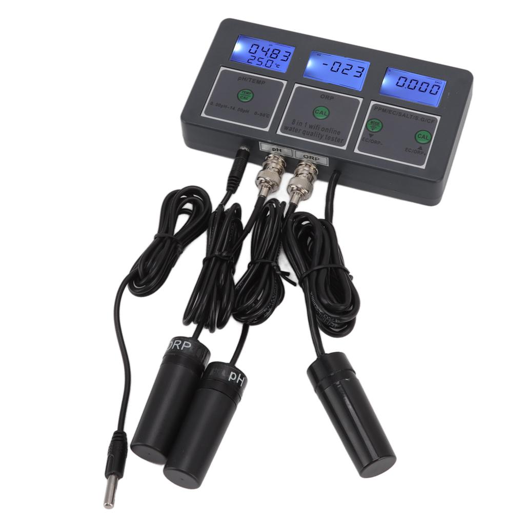 Water Quality Tester 8 In 1 Online Monitoring PH Detector Hydroponic Culturewith Monitoring