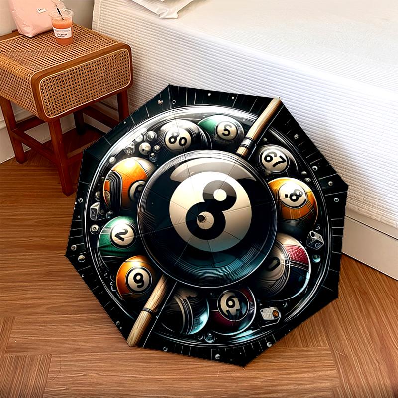 1PC billiards Umbrella Portable Folding Umbrella Iron Frame Hole Bone Structure Outdoor Home Umbrella A9