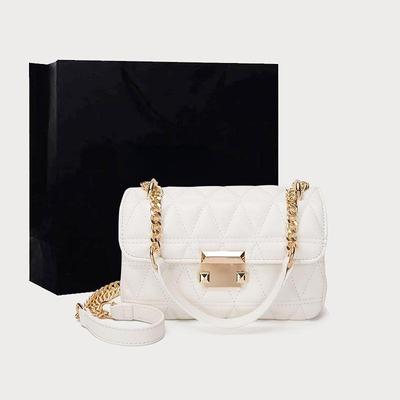 Ženy Tašky cez telo Retiazka Malé štvorcové tašky Móda Nová taška s kovovou chlopňou Dievčenské Neformálne Tašky cez rameno Tašky cez rameno Dizajnová taška