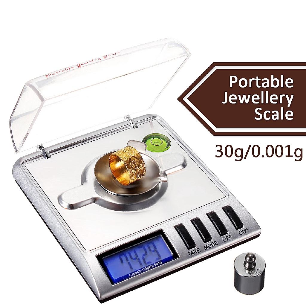 

Libra High Accuracy Weigh Balance Pocket Precision Jewelry Weight Scales 30g X0.001g Digital Scales New