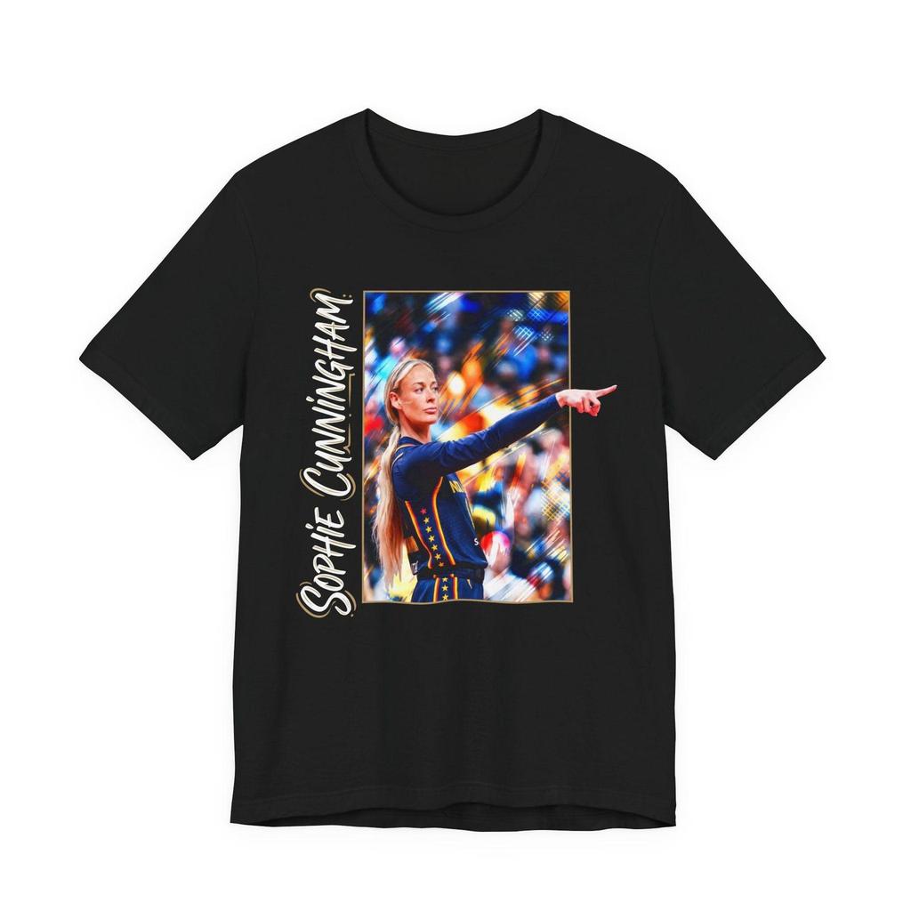 Maglietta Sophie Cunningham Points | T-shirt Grafica Meme Basket | Maglietta Unisex per Fan WNBA | Top Divertente con Frase Sportiva