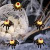 Halloween Spider Eyeball LED Candle Lights Horror Glowing Spider Lamp Tabletop Decor For Haunted House Party Atmosphere Ornament