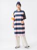 Beams Boy Dress [Special Order] Champion Border Crazy Dress, Women's, Pink, Size S
