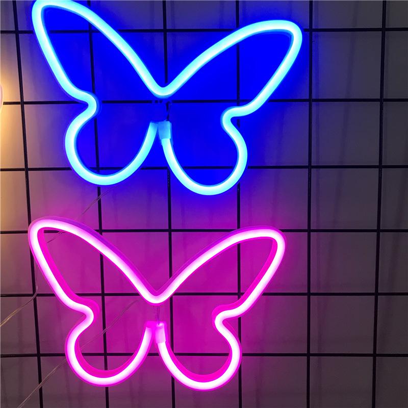 Herz & Stern LED Neon Mondlicht