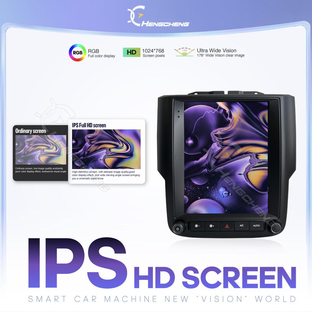 10.4 "Car Multimedia Video Player For Dodge Ram Pickup 1500 2013-2018 GPS Navigation Radio Stereo Android13 Auto Carplay 4G WiFi