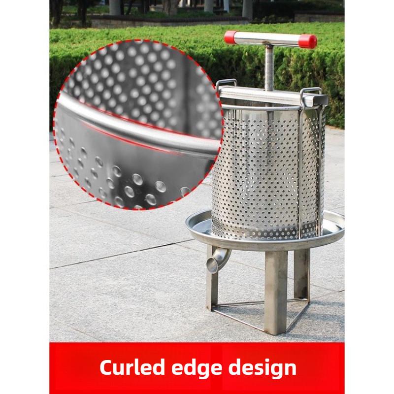 Domowy ze stali nierdzewnej spożywczej prasa do miodu przenośny ekstraktor do miodu mała maszyna do wyciskania miodu