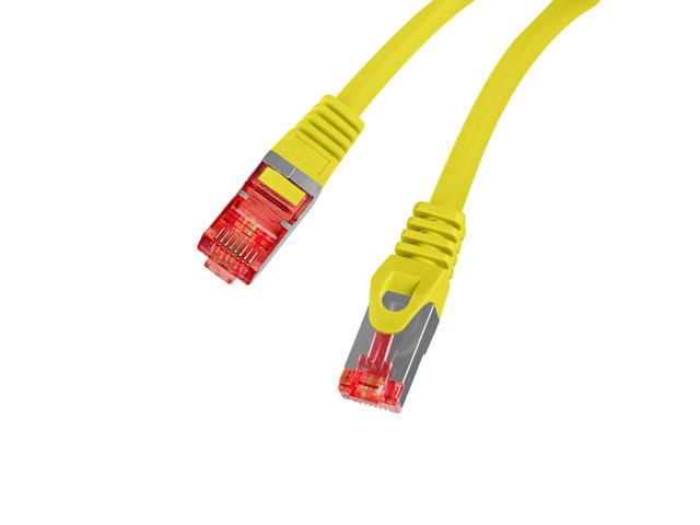 Patchcord Lanberg S/FTP kat.6 2m LSZH CU fluke passed żółty
