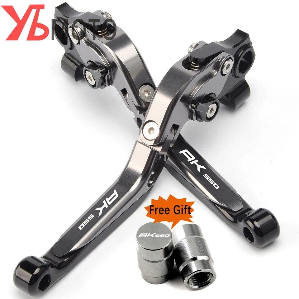 

Для KYMCO AK550 2017-2022 2023 AK 550 мотоцикл с ЧПУ алюминиевый выдвижной регулируемый рычаг ручки складной тормозной рычаг сцепления Titanium-black