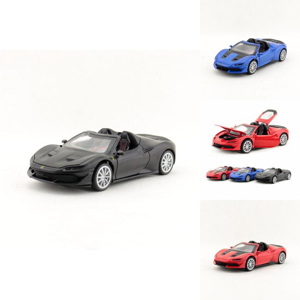 Ferrari J50 Car Model Alloy Toy 1:32 Scale With Inertia Control For Kids And Collectors