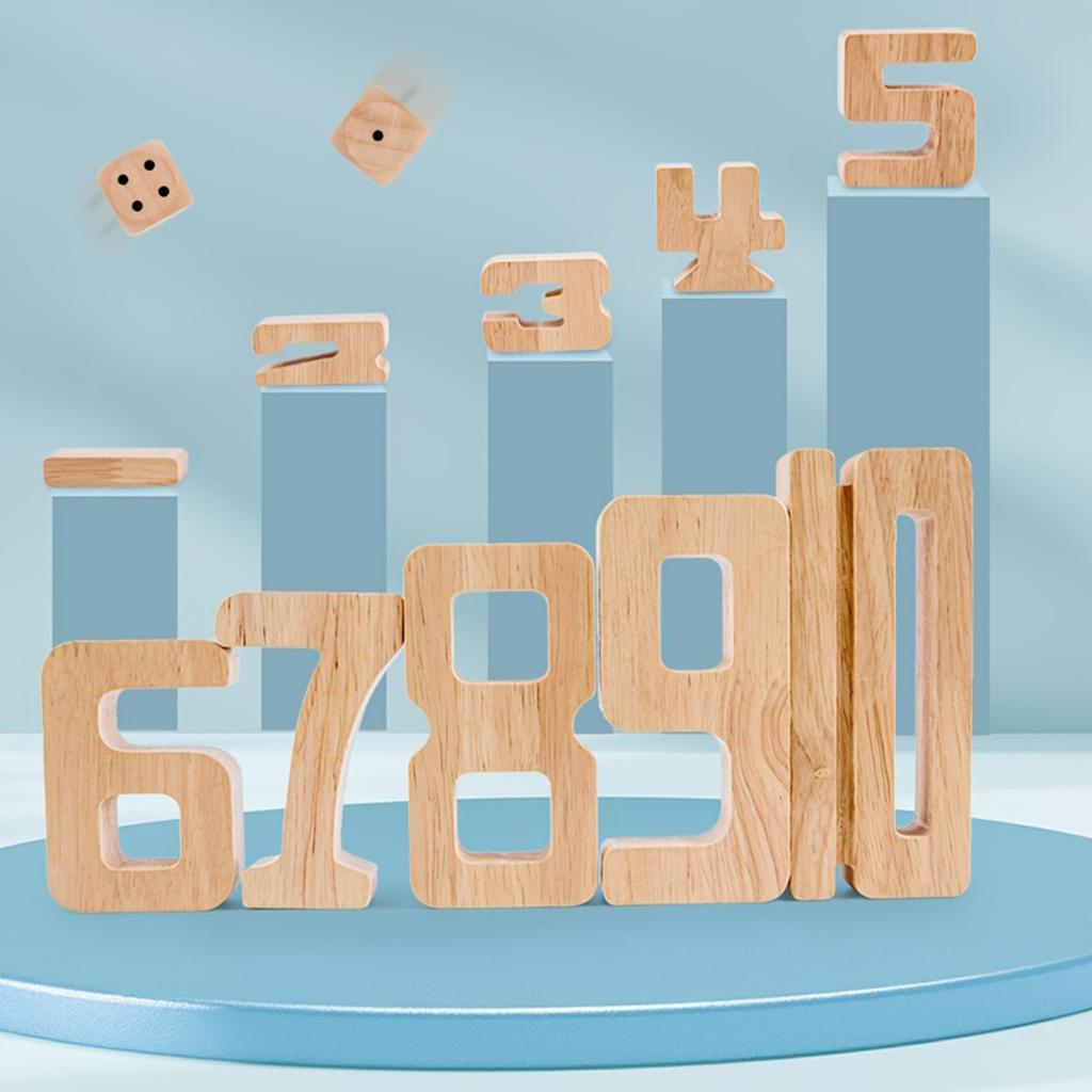 Number Building Block, Number Mazes, Educational Board Games, Wooden Educational Toys,Enhance Logical Thinking, Suitable Gifts For Children!