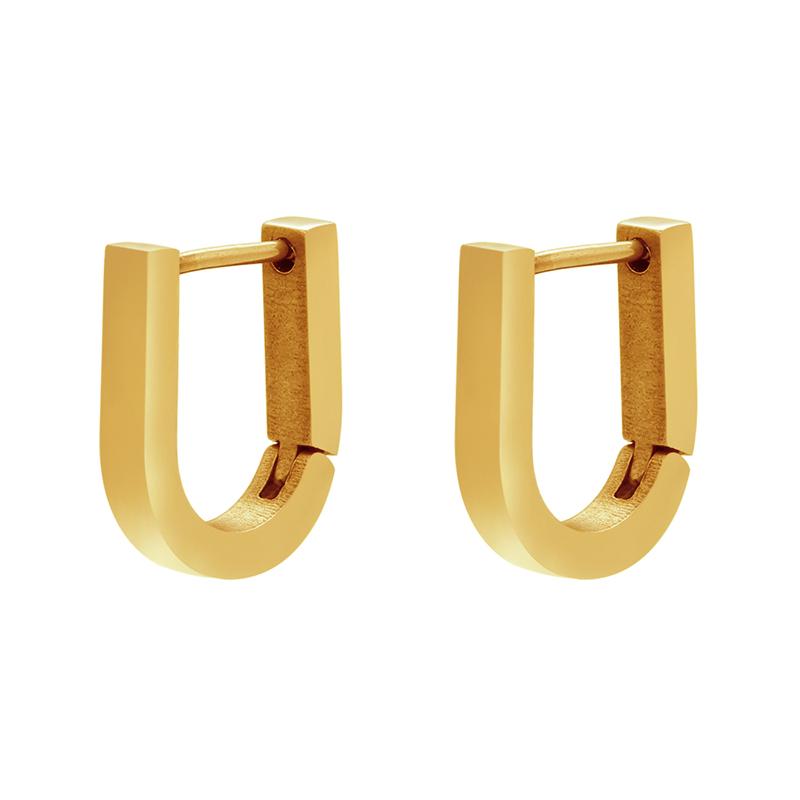 Stainless Steel Earrings Geometric Shapes Triangle/Heart/Rectangle Fade-Resistant Hypoallergenic Nickel-Free Jewelry Earrings