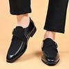 Fashion Brown Business Men's Leather Shoes Designer's Versatile and Trendy Styles Outdoor Leisure Party Office and Wedding Plus Size -48