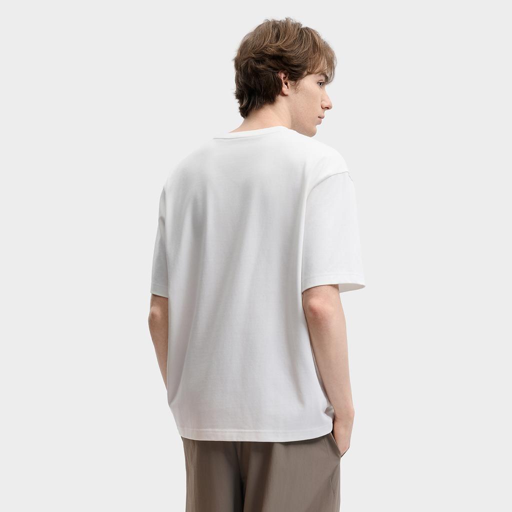 FILA Original Cool Feeling Antibacterial Loose Knit Short Sleeve T-Shirt Men tops F11M629105F-WT