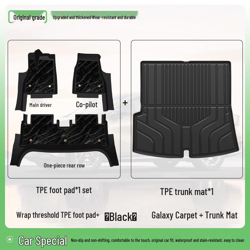 Custom TPE Floor Mats for 2026 Geely Galaxy E5 - Full Coverage and Original Fit Accessories