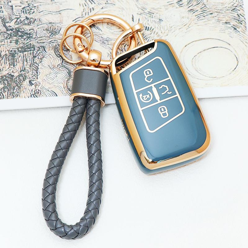 5 Button TPU Smart Key Case Cover for Volkswagen VW 2018 Atlas Tiguan Golf 7 Magotan Fob Remote Holder Shell Keychain