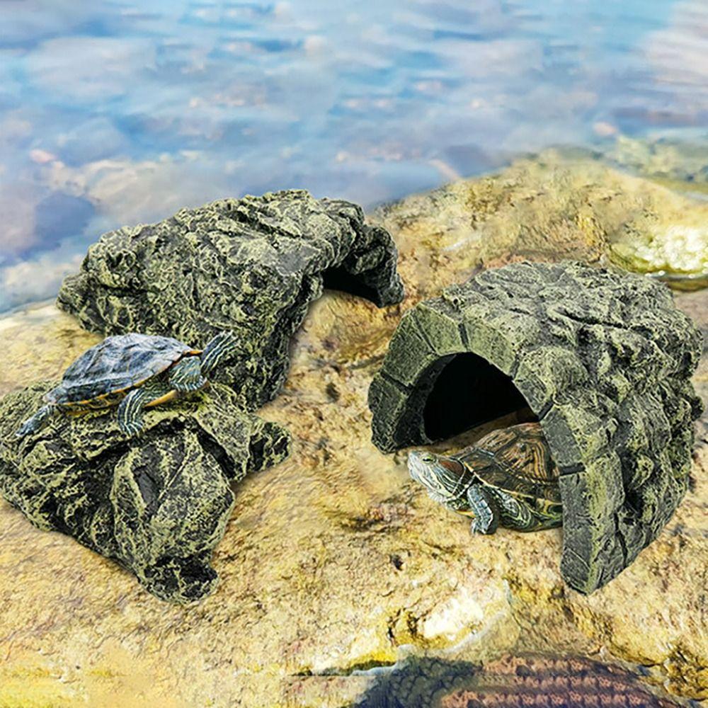 

Landscape Decor Fish Shrimp Hiding Cave Resin Turtle Shelter Turtle Basking Hide Habitat Shrimp S