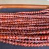 South Red Ice-Veined Buddhist Prayer Beads Multi-Strand Bracelet, Cherry Red, Flower Pattern, Clean and Impurity-Free.