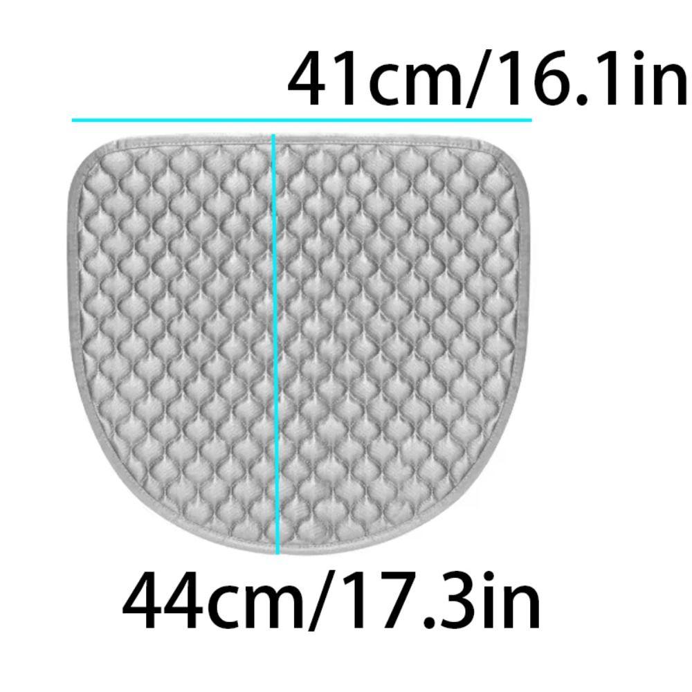 44x41cm Curved Dining Chair Cushion Soft Non-Slip Winter Student Cushion Anti-dirty Removable Dormitory Chair Cushion Household