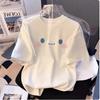 Summer  Cotton Sanrio Cinnamoroll Printed Casual Loose T-shirt Parent-child Vintage Harajuku Top