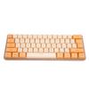 Gaming Keyboard USB 61 Keys Contrast Color RGB Light Key Line Separation Mechanical Wired Keyboard for Office Games