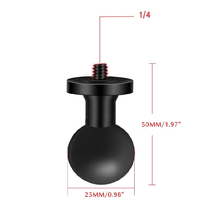 Motorcycle Mobile Phone GPS Holder Mounts Fixed Ball Base 1/4 Camera Screw