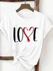 (Aziatische maat) trend lief schattig T-shirt Top Vrouw Print Dameskleding Korte Mouw T-shirt Mode Vrouwelijk Grafische T-shirts
